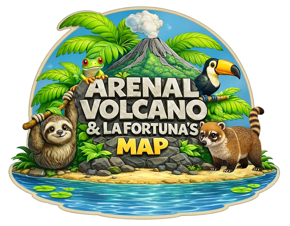 Arenal Volcano & La Fortuna's Map