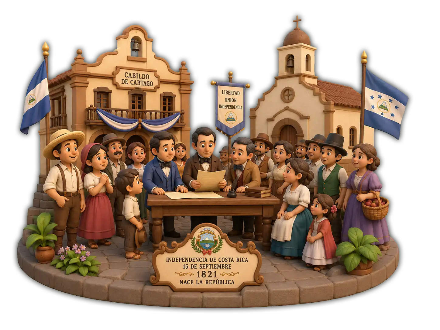 Una república nacida por correo.