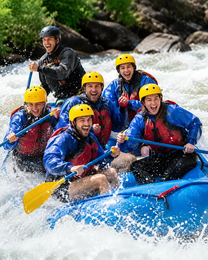 Whitewater rafting near Quepos