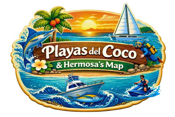 Playas del Coco & Hermosa's Map