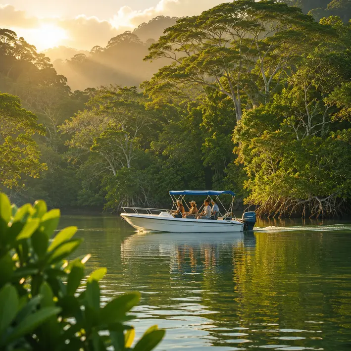 Tour en bote de vida silvestre por el estero de Tamarindo